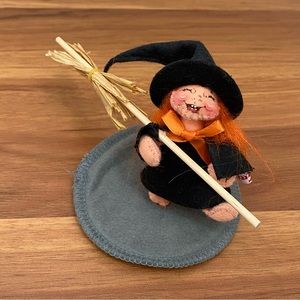 Vintage 1995 ANNALEE Doll Cheerful Witch Girl 5” Halloween Doll